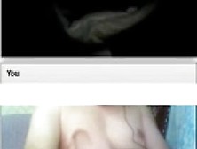 Flashing on webcam.  Big tits girl.  No cum