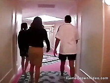 Nikki and Tyler Do Foursome Sex in a Hotel