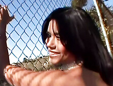 Dana Vespoli in Red Stockings Gets Ass-sex Boned by 2 Men in a Sleazy Threesome