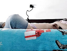 Amateur wife cleans the house naked,  hairy pussy,  big tits,  big ass.