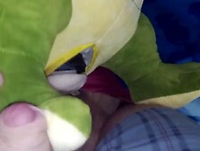 Kinky Guy Is Pushing His Hard Cock In That Stuffed Doll