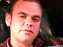 Mature guy flaps his little cock around and jerks off