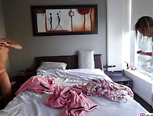 Morning hardcore sex with Three Lovley ladies
