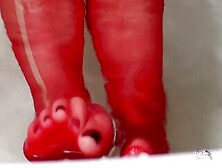 Relax And See My Red Nylon Feet Wiggling Feet Bdsm Sex Tape