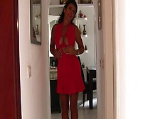 Milf Sexy Hot Red Dress