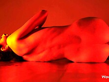 Ukrainian Brunette Showing Hot Pussy