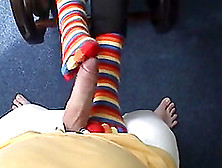 Footjob With Socks