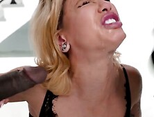 UNBELIEVABLE DOUBLE THREAT ALERT Blonde Bombshell Jesse Gets BLOWN By TWO BEASTS In Hardcore ANAL Romp!