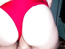 Point Of View Pawg Bubble Ass Scrunch Ass Red Silk Lingerie Massage On Rough