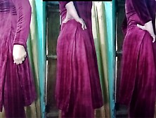 Indian Transgender Gaurisissy Looking Sexy In Pink Salwar Kurta Looking Like A Whore Housewife