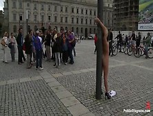 Pleasing Golden-Haired Paris Pink In Amazing Bdsm Xxx Movie In Public Place