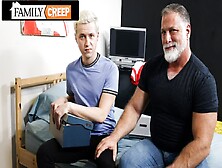 Hairy Silver Stepdaddy Sticks His Cock In Tight Twink's Ass