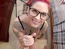 Tattooed Babe Ava Minx Sees What's Cumming