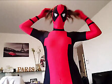 88 Zentai Deadpool Girl Costume Blowjob - Sex Movies Featuring Sexy Tights