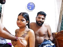 Amateur Threesome Hardcore With Pigtailed Brunette Desi Indian Babe