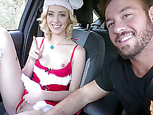 Horny Petite Fucks A Stranger For A Ride With Haley Reed