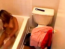 Hidden livecam caught Juvenile Cutie taking a washroom
