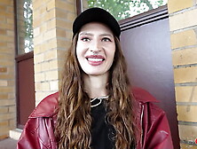 GERMAN SCOUT - Slim Ukrainian Girl Mari Moon accidentally cum in eye at Pick Up Casting Fuck in Berlin