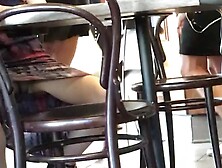 Daebone Candid Chinese Girl Upskirt At The Coffee