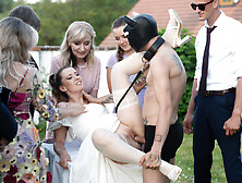 Real Cuckold Sex In The Backyard During Wedding Ceremony Along With Family