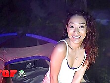 Petite Darling Sarah Lace Wants To Do A Fun Camping Trip In The Wild With Lots Of Fucking