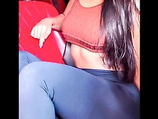 Correndo e mostrando os peitos na academia Instagram roseredvip