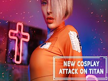 Dirty Dope Cosplay Sex Scene Based On The Attack On Titan Manga