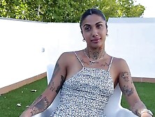 Sexy Valeria Del Rio teases and ends up having sex with 2 dudes!