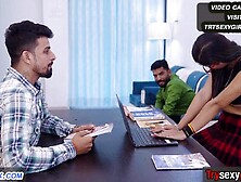 Beautiful Office Madam Sex with Her Interview Boy Hardcore Sex