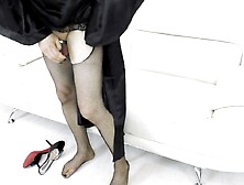 Hose & High Heels SHOW by SISSY mother I'd like to fuck - Chastity SISSYGASM - Foot Fetish Veronica Taboo