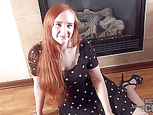 Des Moines Iowa Redhead Ruby Masturbating Night By The Fireplace To Stay Warm - Nebraskacoeds