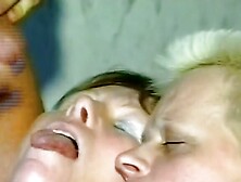 Wild and horny German ladies getting fucked by some dudes in the living room