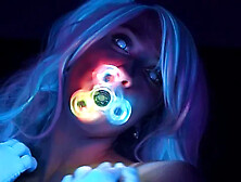 Secretcrush4k - Glowing Neon Babe Teases Your Cock with Her Perfect Body Pmv