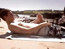 Cute Boy's Beach Wank