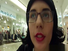 Public Cum Walk At The Mall!