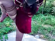 Chinese Girl outdoor exhibitionism BDSM Training 175