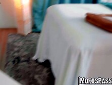 Stunning Theodora Days massage turns into rough anal session
