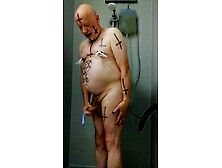 satan slave is ready for his Enema sex sacrifice