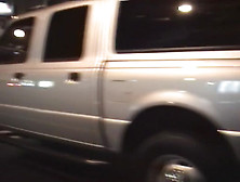 Dirty fucking shot on the taxi back seat