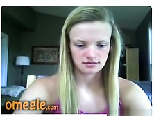 Blonde Cutie Gets Dared To Play With Her Tits And Flash Her Ass On Omegle