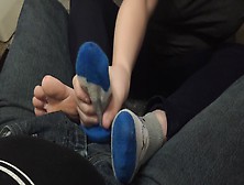 Sockjob Handjob Cum In Sock