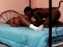 Hot Ebony Teen Taking On Monster Dick