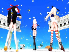 【Mmd R-18】Avi Type Models - Hurlyburly (No Panties)