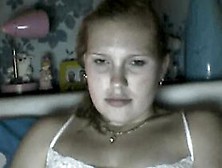 Chubby Girl On Webcam Playing