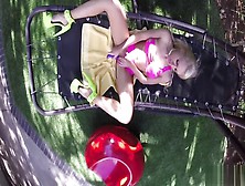 Busty Blonde Alix Lynx Fucks Herself On A Hammock