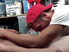 Big Dick Dom Sub Couple Sensual Bareback Fuck In Stockroom