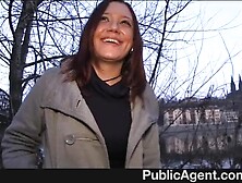 Publicagent - Brunette Hair Is Paid For Sex