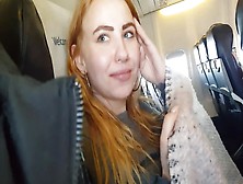 I Couldn't Wait Anymore! Jerking And Sucking Cock On A Public Plane.