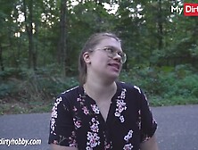 My Dirty Hobby - Brunette picks up hiker and swallows his cum