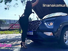 Asian Babe Fucked by Truck Driver on the Road - Lina Nakamura and John Coffee